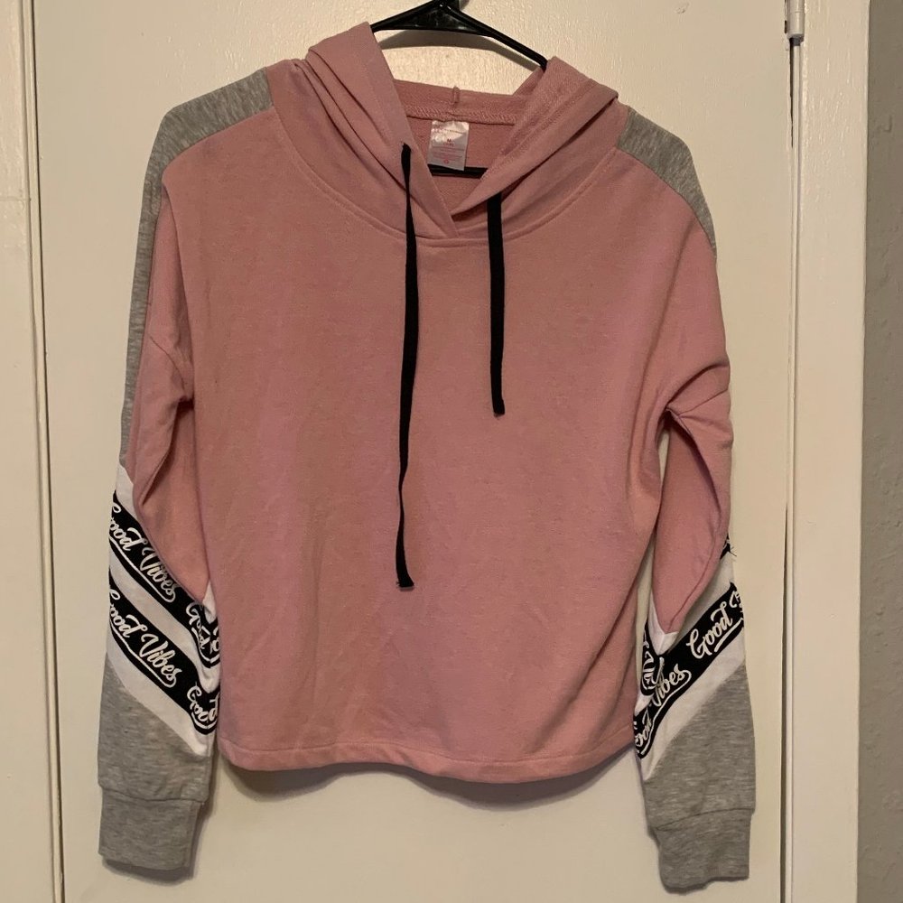 Good Vibes Cropped Hoodie